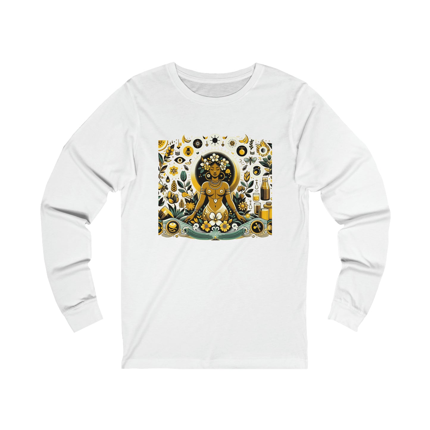 Oshun: Yoruba Goddess of Fertility Long Sleeve Tee