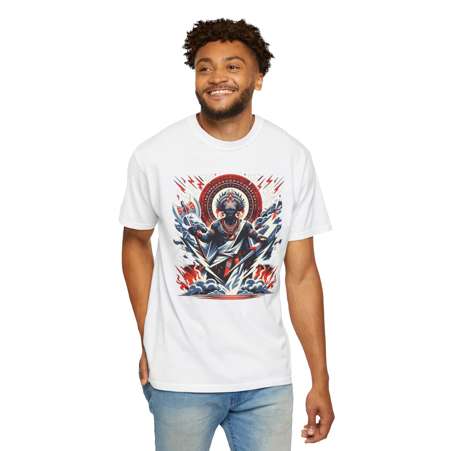 Sango: Yoruba God of Thunder and Lightning T-Shirt