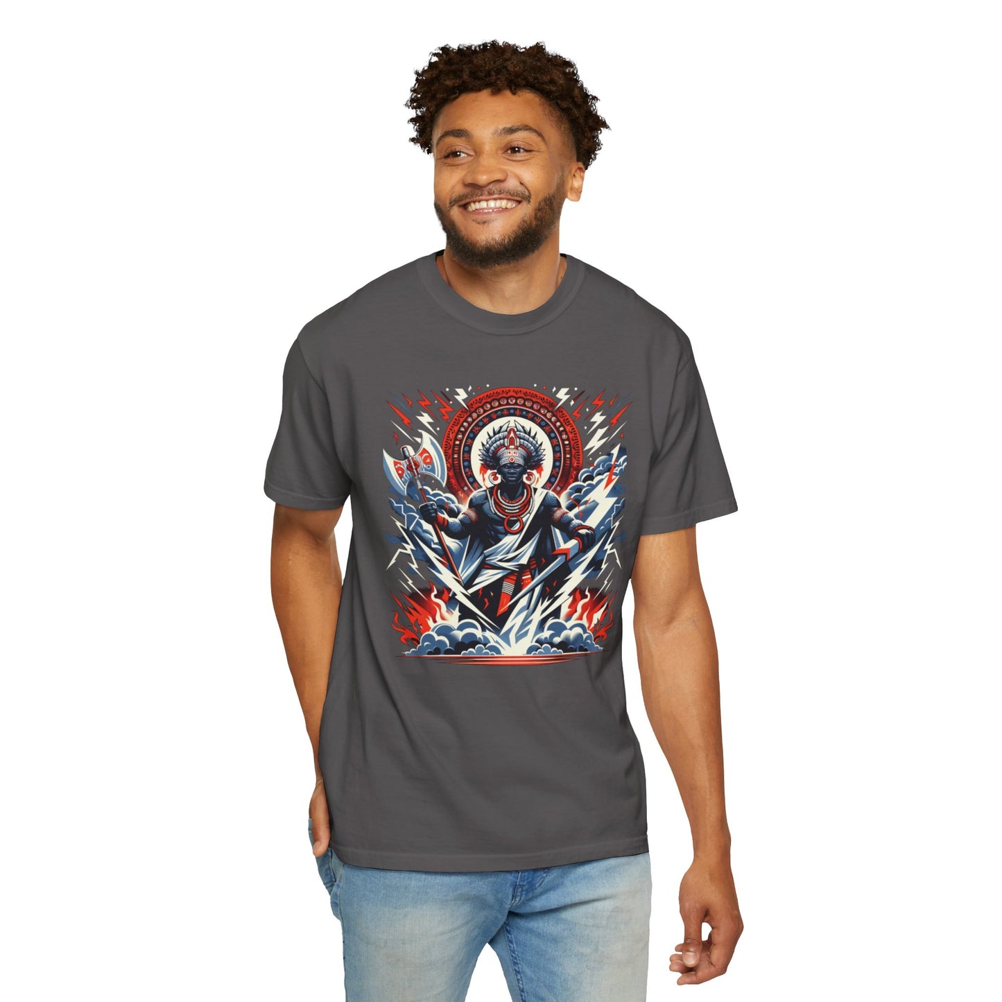 Sango: Yoruba God of Thunder and Lightning T-Shirt