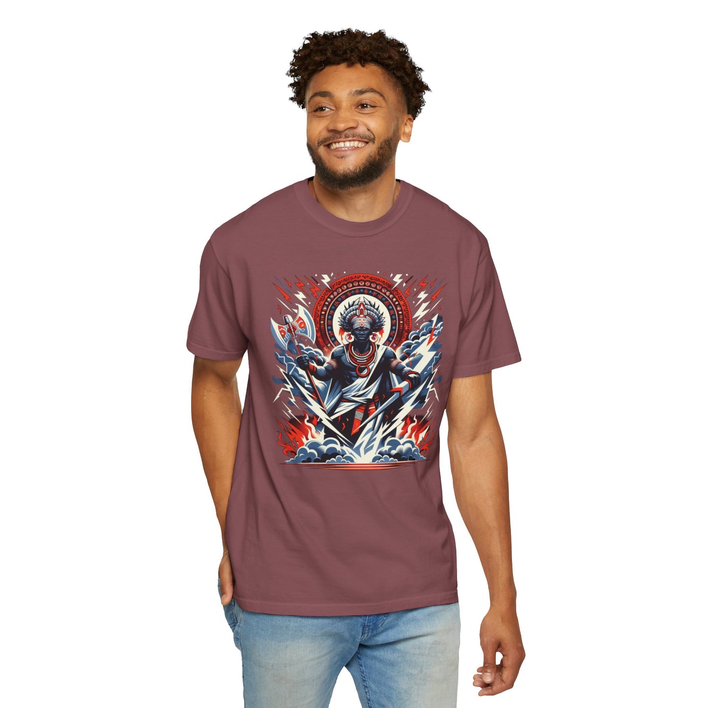 Sango: Yoruba God of Thunder and Lightning T-Shirt