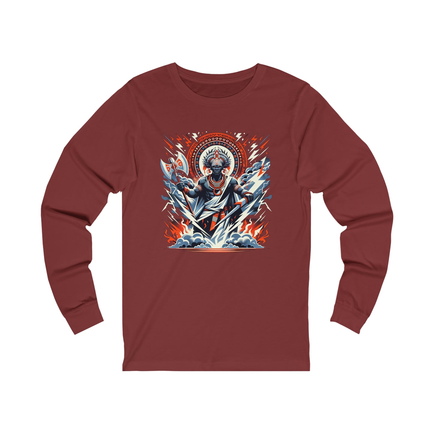 Sango: Yoruba God of Thunder and Lightning Long Sleeve Tee