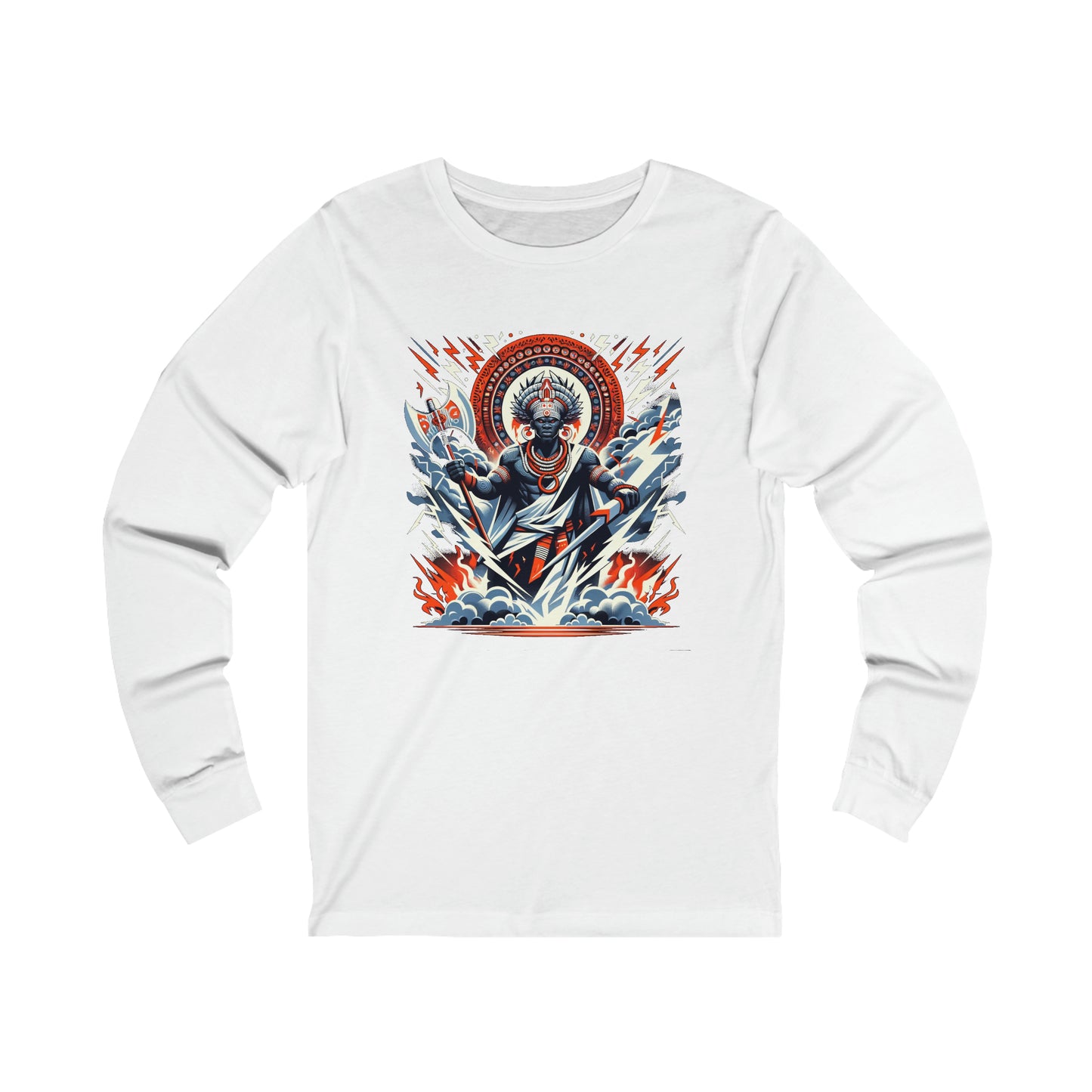 Sango: Yoruba God of Thunder and Lightning Long Sleeve Tee