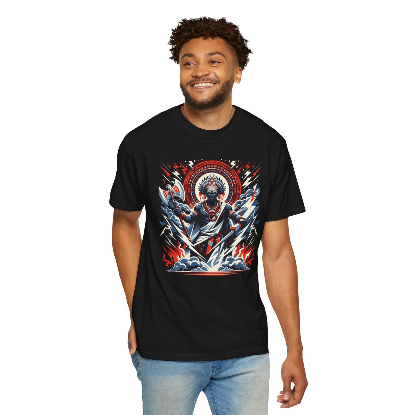 Sango: Yoruba God of Thunder and Lightning T-Shirt