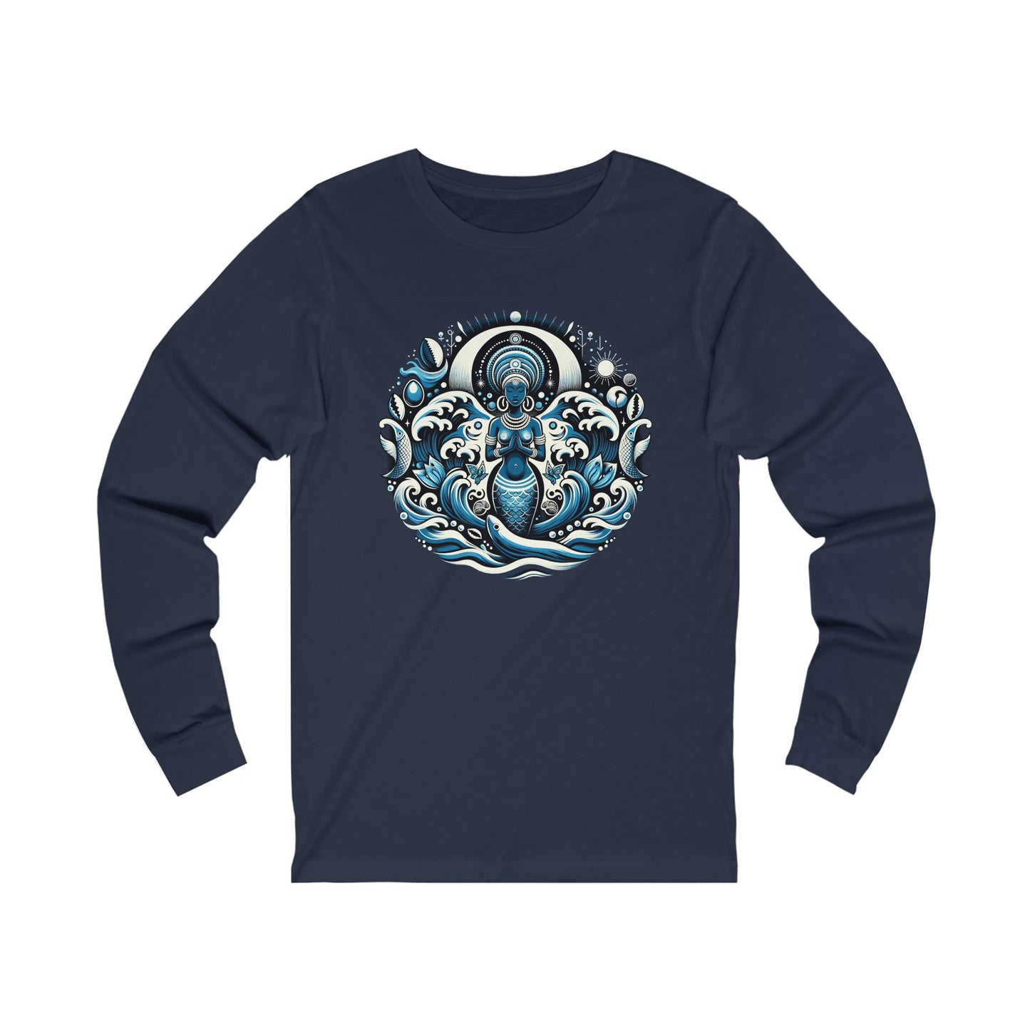 Yemoja: Yoruba Queen of the Sea Long Sleeve Tee