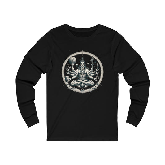 Shiva Meditate Long Sleeve Tee